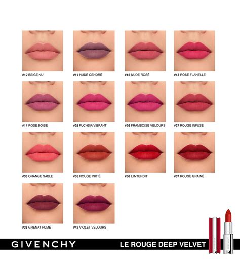 givenchy le rouge deep velvet lipstick|givenchy rouge interdit lipstick.